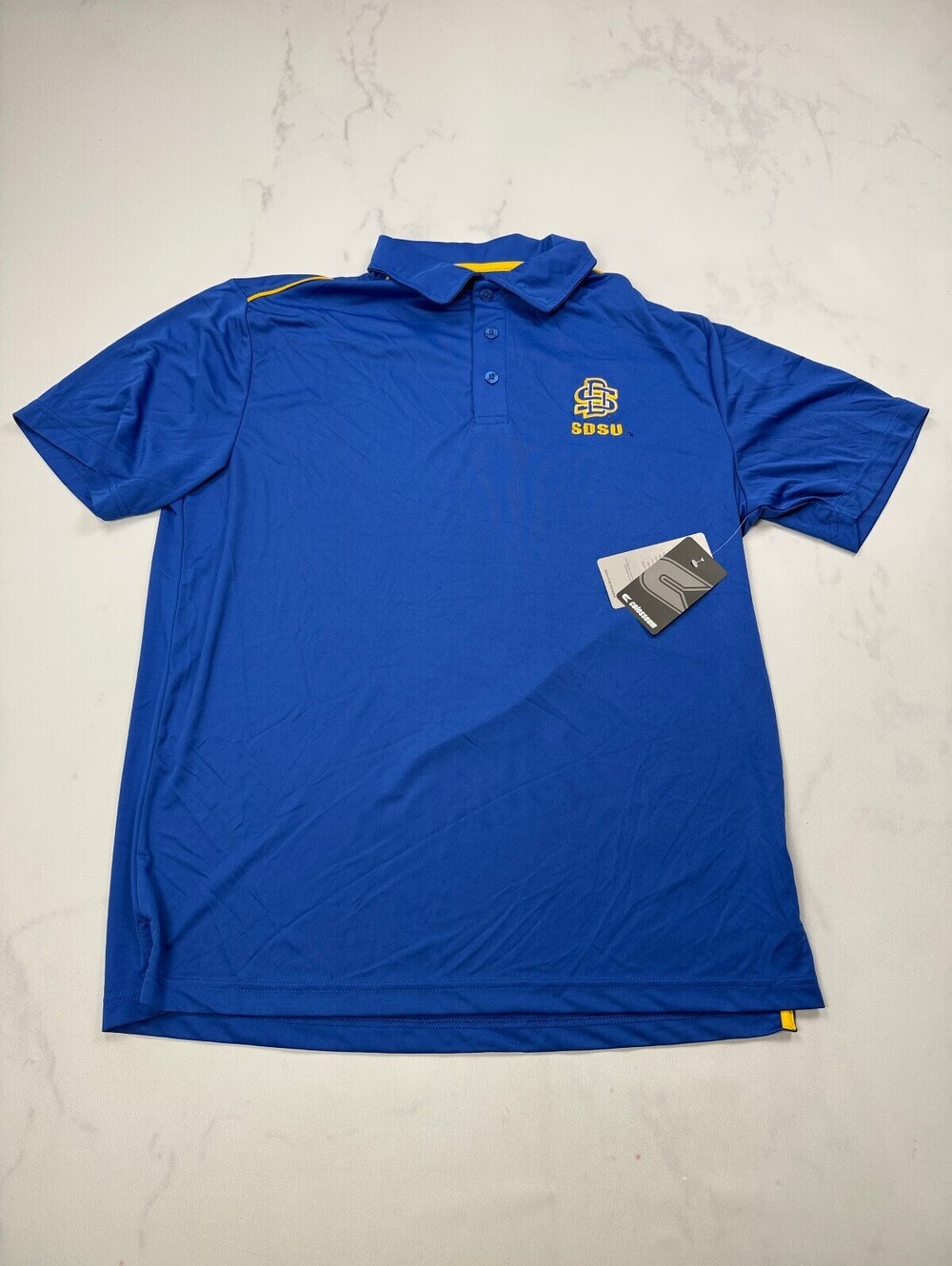 Colosseum San Diego State University SDSU Polo Shirt Blue Collegiate - Mens L